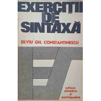 EXERCITII DE SINTAXA EXERCITII DE SINTAXA