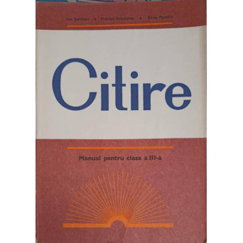 CITIRE, MANUAL PENTRU CLASA A III-A