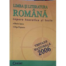 LIMAB SI LITERATURA ROMANA. REPERE TEORETICE SI TESTE