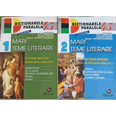 MARI TEME LITERARE VOL.1-2 DICTIONAR ANTOLOGIE DE TEXTE PENTRU CLASA A IX-A