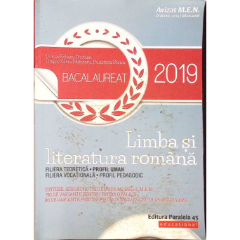 LIMBA SI LITERATURA ROMANA BACALAUREAT 2019
