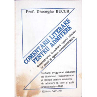 COMENTARII LITERARE PENTRU ADMITERE: DEMONSTRAREA INCADRARII OPEREI LITERARE IN GENUL SI SPECIA CORESPUNZATOARE CLASELO V-VIII COMENTARII LITERARE PENTRU ADMITERE: DEMONSTRAREA INCADRARII OPEREI LITERARE IN GENUL SI SPECIA CORESPUNZATOARE CLASELO V-VIII