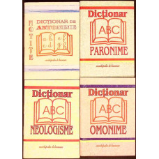 LOT 4 NOTITE - DICTIONARE: ANTONIME, PARONIME, NEOLOGISME, OMONIME