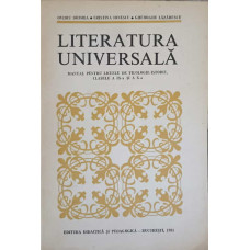 LITERATURA UNIVERSALA. MANUAL PENTRU LICEELE DE FILOLOGIE-ISTORIE CLASELE A IX-A SI A X-A