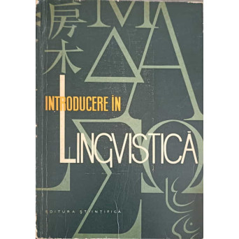 INTRODUCERE IN LINGVISTICA