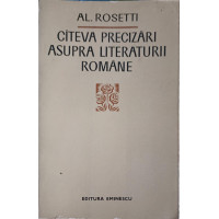 CATEVA PRECIZARI ASUPRA LITERATURII ROMANE CATEVA PRECIZARI ASUPRA LITERATURII ROMANE