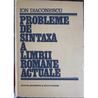 PROBLEME DE SINTAXA A LIMBII ROMANE ACTUALE
