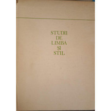 STUDII DE LIMBA SI STIL