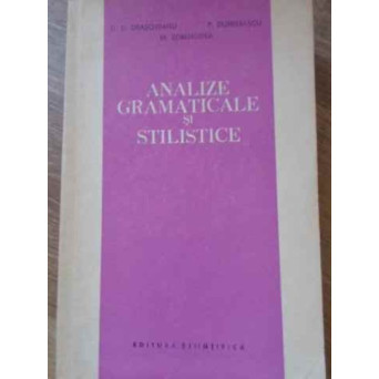 ANALIZE GRAMATICALE SI STILISTICE