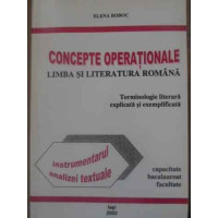 CONCEPTE OPERATIONALE. LIMBA SI LITERATURA ROMANA TERMINOLOGIE LITERARA EXPLICATA SI EXEMPLIFICATA CONCEPTE OPERATIONALE. LIMBA SI LITERATURA ROMANA TERMINOLOGIE LITERARA EXPLICATA SI EXEMPLIFICATA