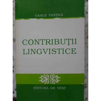 CONTRIBUTII LINGVISTICE