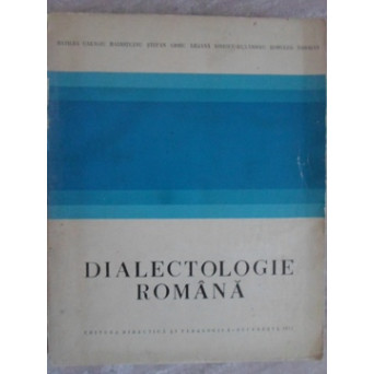DIALECTOLOGIE ROMANA
