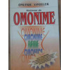 DICTIONAR DE OMONIME