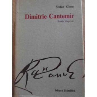 DIMITRIE CANTEMIR, STUDIU LINGVISTIC