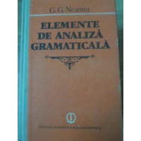 ELEMENTE DE ANALIZA GRAMATICALA ELEMENTE DE ANALIZA GRAMATICALA