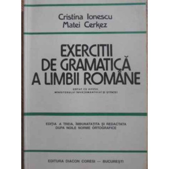 EXERCITII DE GRAMATICA A LIMBII ROMANE