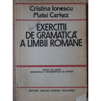 EXERCITII DE GRAMATICA A LIMBII ROMANE