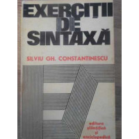 EXERCITII DE SINTAXA EXERCITII DE SINTAXA