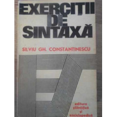 EXERCITII DE SINTAXA