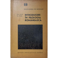 INTRODUCERE IN FILOLOGIA ROMANEASCA