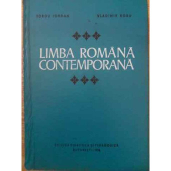 LIMBA ROMANA CONTEMPORANA
