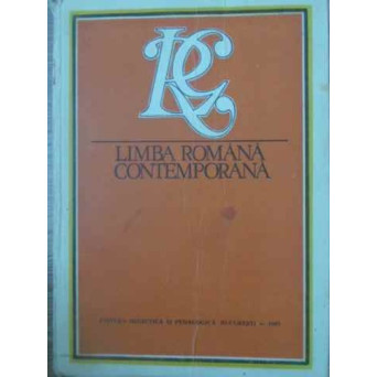 LIMBA ROMANA CONTEMPORANA VOCABULARUL