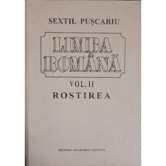 LIMBA ROMANA VOL.2 ROSTIREA
