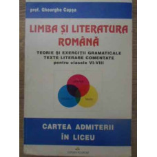 LIMBA SI LITERATURA ROMANA TEORIE SI EXERCITII GRAMATICALE TEXTE LITERARE COMENTATE PENTRU CLASELE V