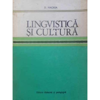 LINGVISTICA SI CULTURA