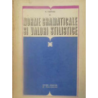 NORME GRAMATICALE SI VALORI STILISTICE NORME GRAMATICALE SI VALORI STILISTICE