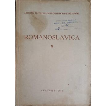ROMANOSLAVICA VOL.10