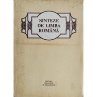SINTEZE DE LIMBA ROMANA SINTEZE DE LIMBA ROMANA