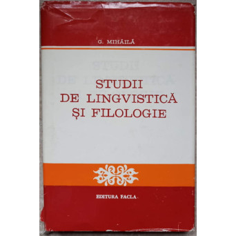 STUDII DE LINGVISTICA SI FILOLOGIE