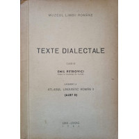 TEXTE DIALECTALE. SUPLIMENT LA ATLASUL LINGUISTIC ROMAN II TEXTE DIALECTALE. SUPLIMENT LA ATLASUL LINGUISTIC ROMAN II