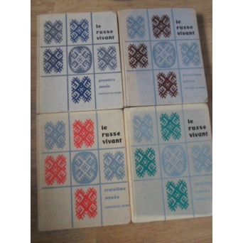 LE RUSSE VIVANT VOL.1-4 COURS COMPLET DE LANGUE RUSSE (CURS DE LIMBA RUSA)