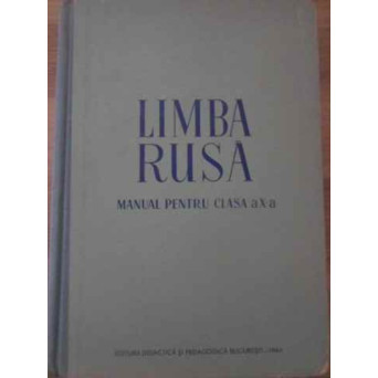 LIMBA RUSA MANUAL PENTRU CLASA A X-A