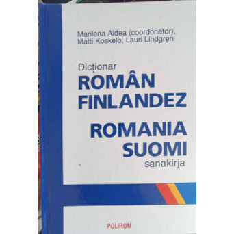 DICTIONAR ROMAN FINLANDEZ, ROMANIA SUOMI SANAKIRJA