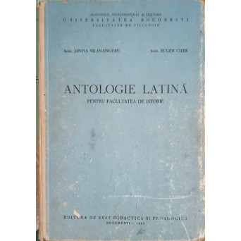 ANTOLOGIE LATINA PENTRU FACULTATE DE ISTORIE