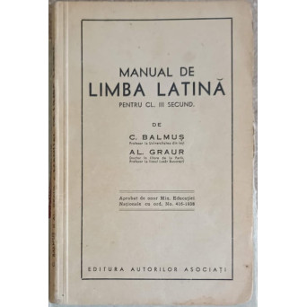 MANUAL DE LIMBA LATINA PENTRU CL. III SECUND.