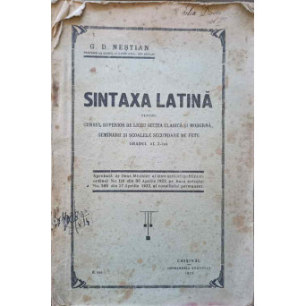 SINTAXA LATINA