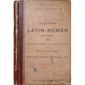 DICTIONAR LATIN-ROMAN