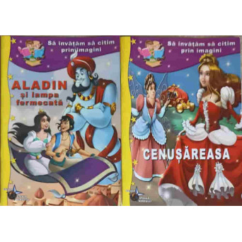 SA INVATAM SA CITIM PRIN IMAGINI, CLASA PREGATITOARE VOL.1-2: ALADIN SI LAMPA FERMECATA, CENUSAREASA