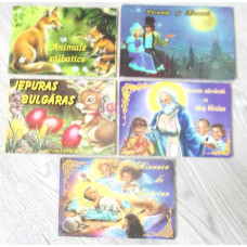LOT 5 CARTICELE CARTONETE: ANIMALE SALBATICE; IEPURAS BULGARAS; PASTORITA SI HORNARUL; POVESTE ADEVARATA CU MOS NICOLAE; MINUNEA DE CRACIUN