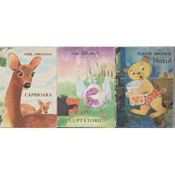 3 MINI CARTICELE CU POVESTI (CAPRIOARA, LUPTATORII, HOTUL)