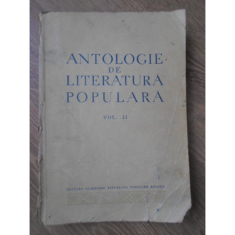 ANTOLOGIE DE LITERATURA POPULARA VOL.2 BASMUL