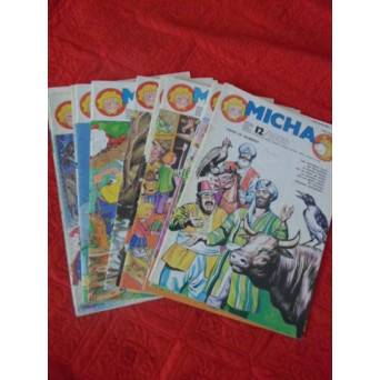 COLECTIE REVISTA PENTRU COPII, BENZI DESENATE MICHA, ANUL 1989, NR.1-2,4-12
