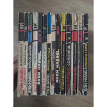 SERIE INTEGRALA SVEN HASSEL, 14 VOLUME (COTOARE USOR RUPTE, INTERIOR OK)