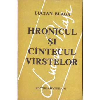 HRONICUL SI CANTECUL VARSTELOR