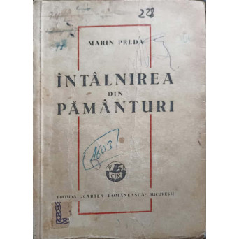 INTALNIREA DIN PAMANTURI. NUVELE (PRIMA EDITIE)