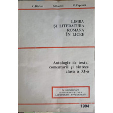 LIMBA SI LITERATURA ROMANA IN LICEE